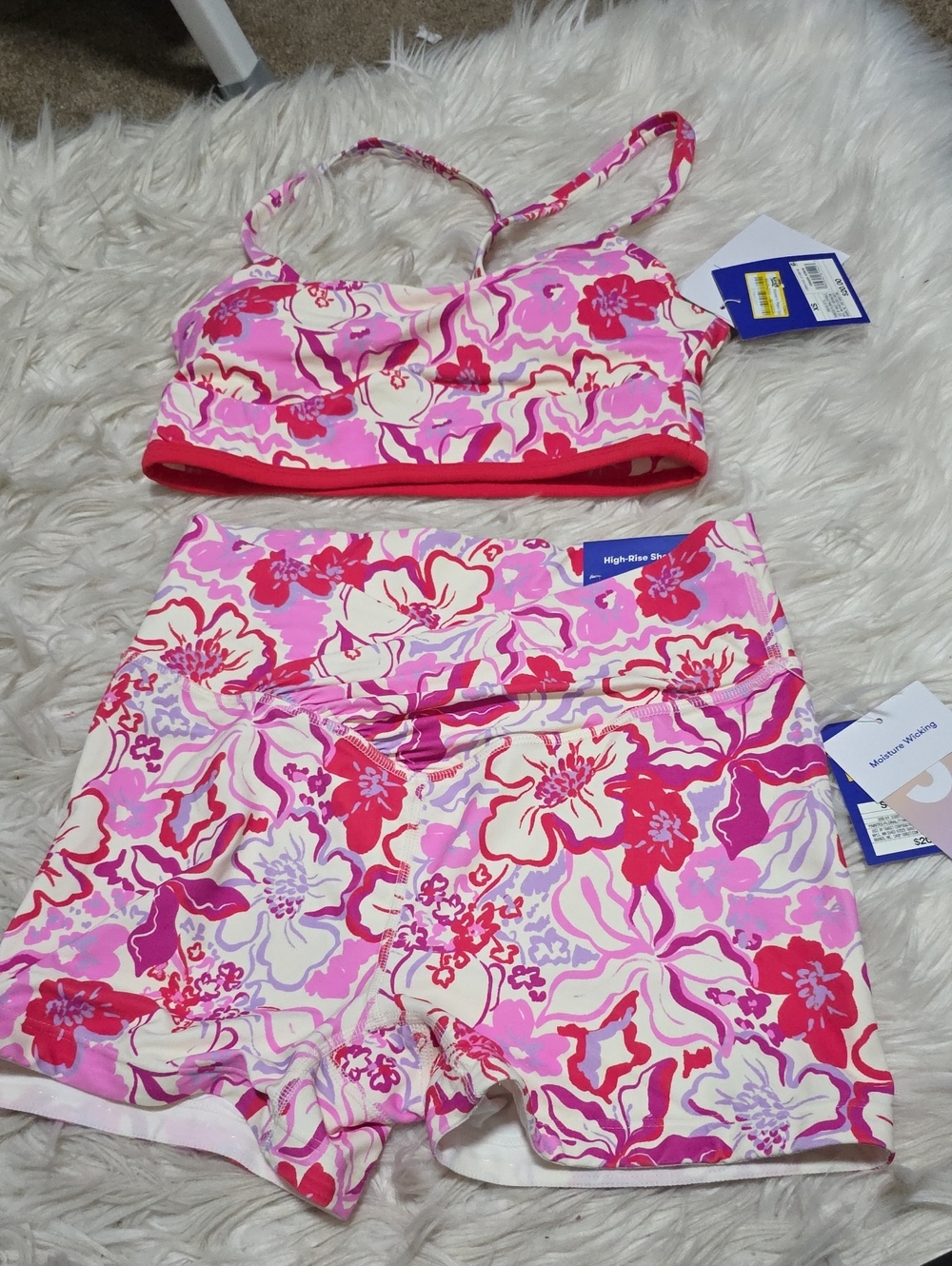 Joy Lab 2 Piece Activewear set- XS Sports Bra And Small Shorts